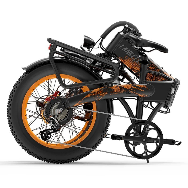 LANKELEISI X2000 MAX 20" Foldable Electric Bike 2000W Dual Motor 48V 20Ah Battery