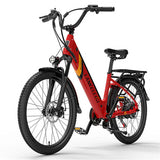 LANKELEISI ES500 Pro 24" Electric City Bike 500W Motor 48V 14.5Ah Battery