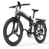 LANKELEISI XT750 Sports 26" Folding Electric Bike 500W Motor 48V 12.8Ah Battery