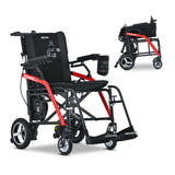 METRO MOBILITY ITRAVEL LITE 10" 4 Wheel Mobility Electric Wheelchairs 300W Motor 24V 10Ah Battery (Airplane-friendly)