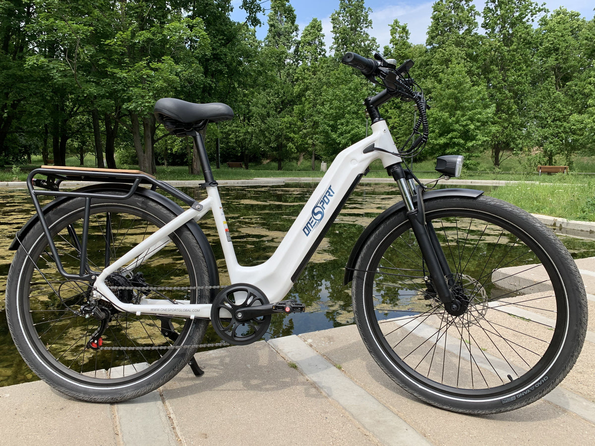 OneSport OT05 27,5" Bicicleta eléctrica urbana Motor de 250 W Batería de 36 V 18,2 Ah Aplicación de soporte