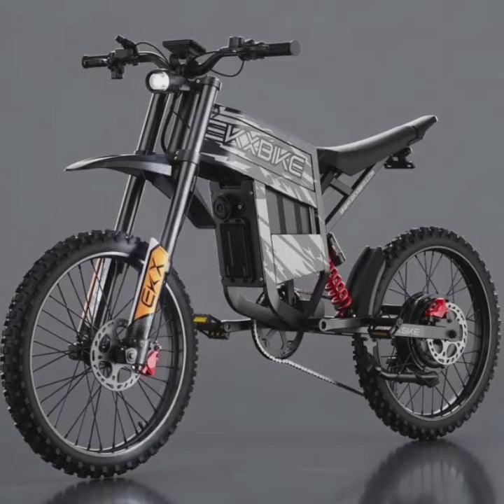 EKXBIKE TX1 19" Off-Road E-Bike 7000W Peak Motor 60V 30Ah Battery